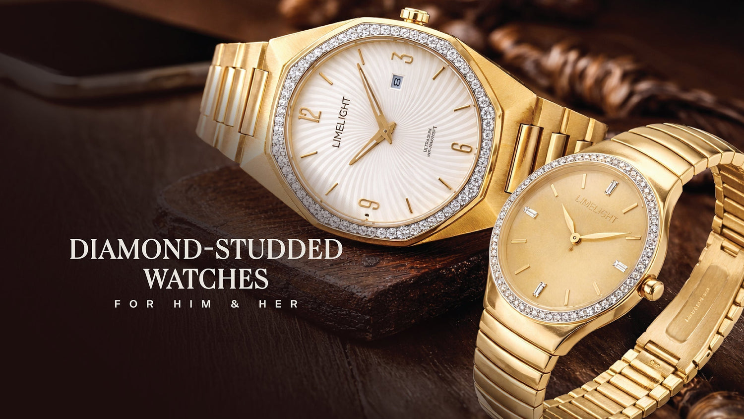 Diamond Studded Watches for Him and Her