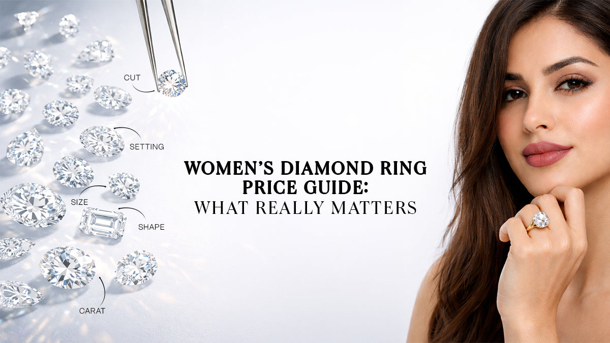 Women’s diamond ring price guide in India