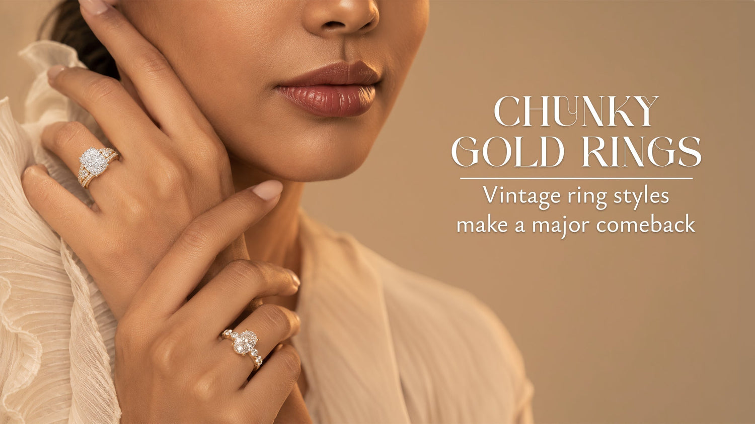 Retro Gold Is Back: Why Chunky 1980s-Inspired Diamond Rings Are Taking Over Street Style