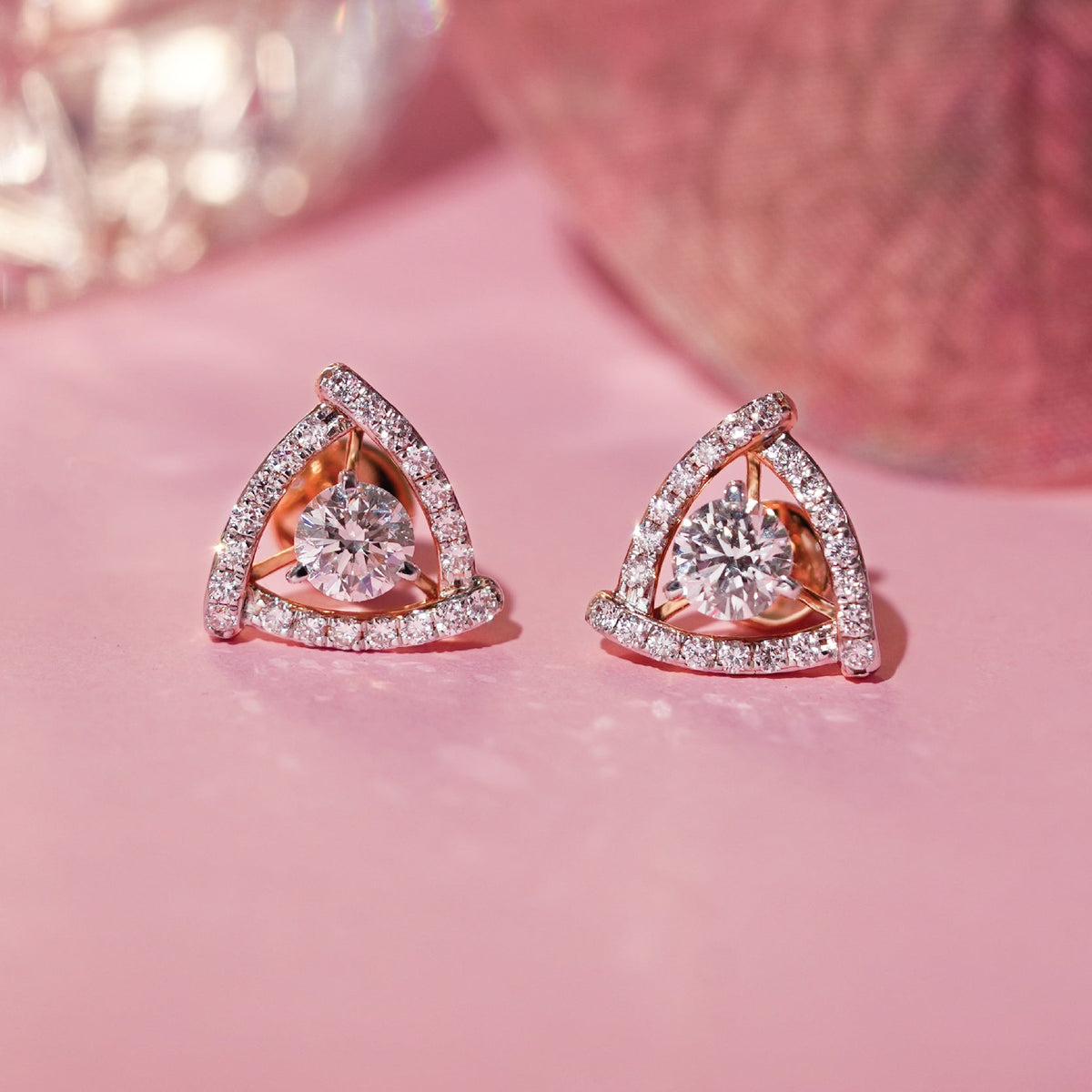 Stylish lab-grown diamond earrings with a sparkling design ideal for any occasion.