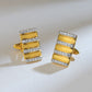 Dual Toned Diamond Cufflinks