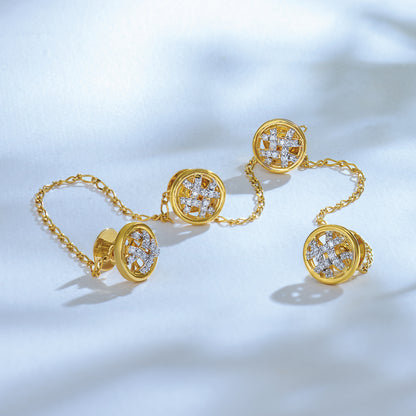 Woven Mesh Diamond Kurta Buttons