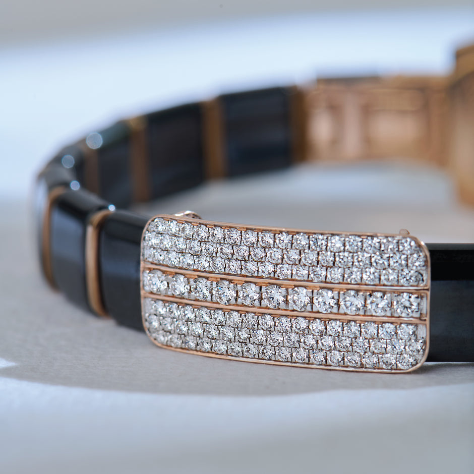 The Powerline Diamond Ceramic Flexi-Bracelet