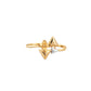 Ornella Tri Bloom Gold Ring