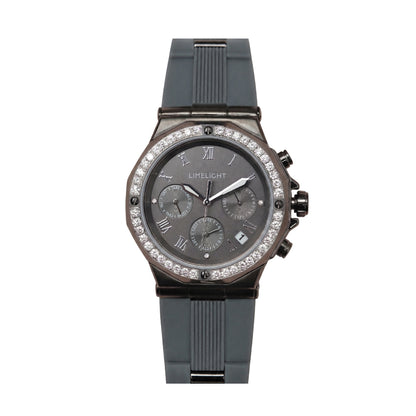 Aurea, 36.5MM Round Case, Quartz Analogue Watch with Silicon Strap for Women, 100M Water Resistance