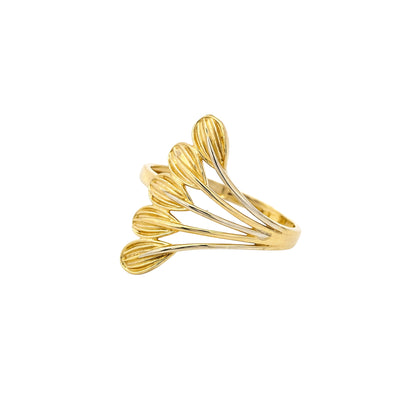 Aurelia Petal Burst Gold Ring