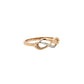 Dual Tone Infinity Knot Ring