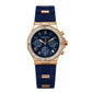 Aurea, 36.5MM Round Case, Quartz Analogue Watch with Silicon Strap for Women, 100M Water Resistance
