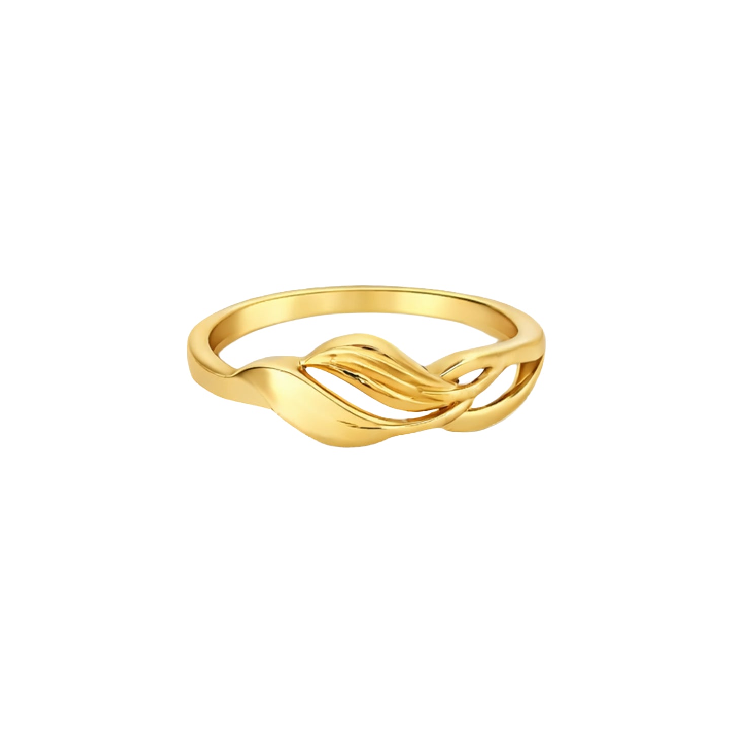 Twist Loop Gold Ring