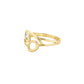 Tri-Tone Orbit Gold Ring