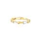 Facet Link Gold Ring