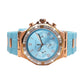 Aurea, 36.5MM Round Case, Quartz Analogue Watch with Silicon Strap for Women, 100M Water Resistance