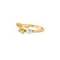 Twin Heart Wrap Gold Ring