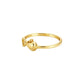 Infinity Bow Gold Accent Ring