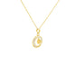 Concentric Circle Gold Pendant