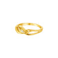Twist Loop Gold Ring