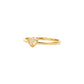 Whispering Heart Gold Ring