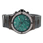 Slate Prime, 45 MM Round Case, Quartz Analogue Watch with Silicon Strap for Men, 100M Water Resistance