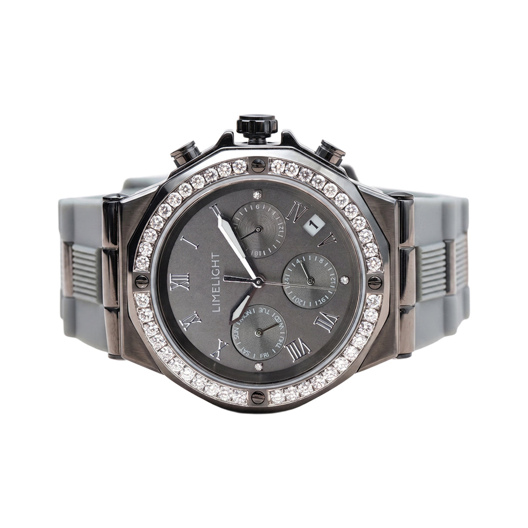 Aurea, 36.5MM Round Case, Quartz Analogue Watch with Silicon Strap for Women, 100M Water Resistance