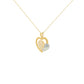 Interlocked Embrace Gold Heart Pendant