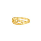 Interlock Curve Gold Ring