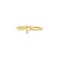 Heartbeat Wave Minimal Gold Ring