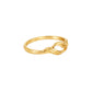 Twist Loop Gold Ring