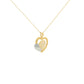 Interlocked Embrace Gold Heart Pendant