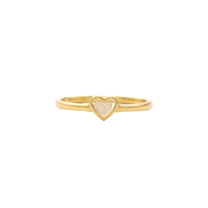 Whispering Heart Gold Ring