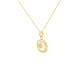 Concentric Circle Gold Pendant