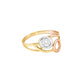 Tri-Tone Orbit Gold Ring