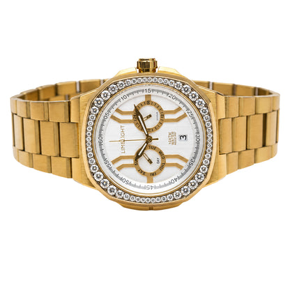 Royal Oakridge, 43MM Round Case, Quartz Analogue Watch with Metal Strap for Men, 100M Water Resistance