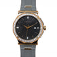 Pinstripe Baguette Edition, 43MM Round Case, Quartz Analogue Watch with Silicon Strap for Men, 50M Water Resistance