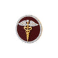 The Prestige Doctor Diamond Brooch in 925 Silver with Red Enamel and Yellow Finish