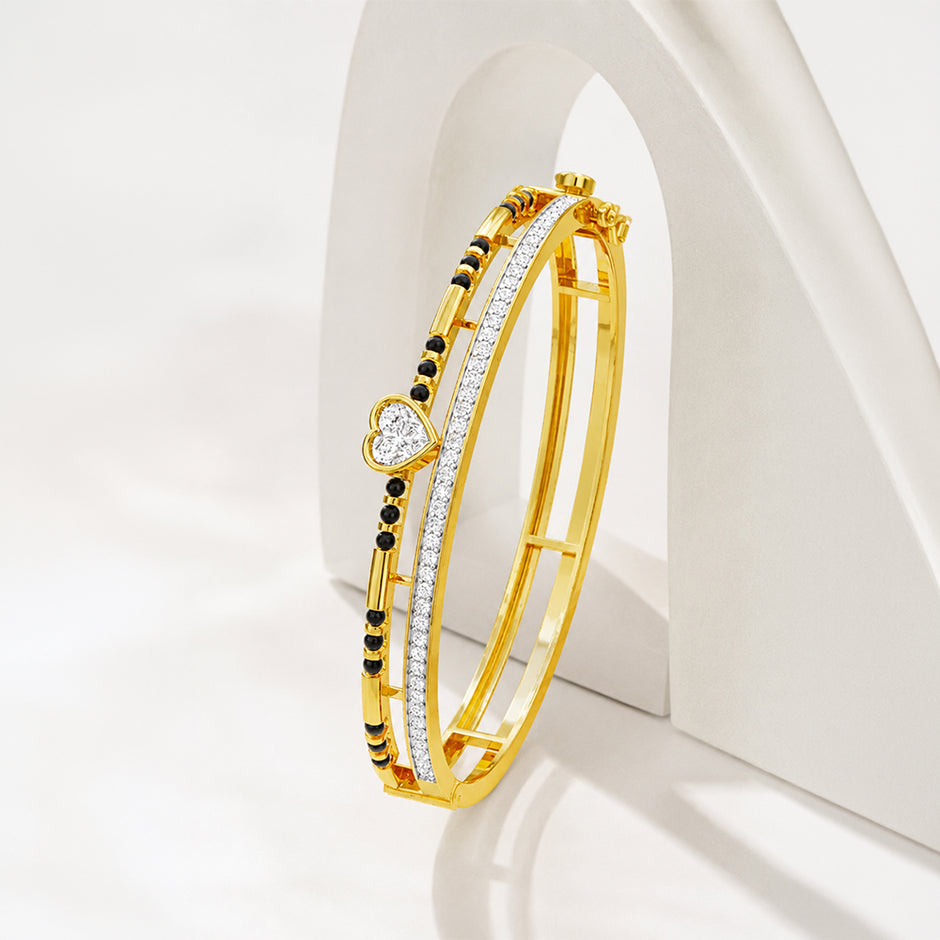 The Twin Soul Diamond Mangalsutra Bracelet