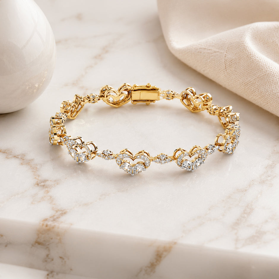 The Love Link Diamond Tennis Bracelet