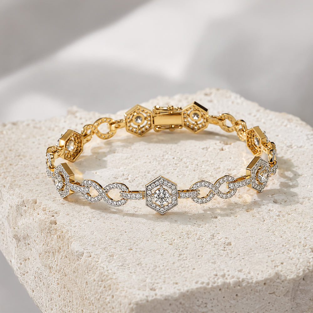 Clover Diamond Tennis Bracelet