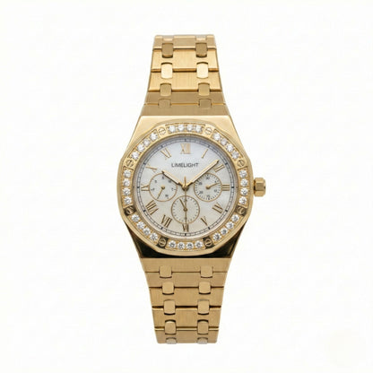 Octavia Royale, 42MM Round Case, Quartz Analogue Watch with Metal Strap for Men, 50 MM Water Resistance
