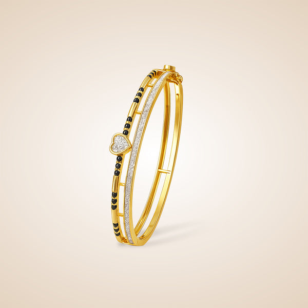 The Twin Soul Diamond Mangalsutra Bracelet