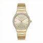 Ethereal Baguette Edition (Mother of Pearls), 34MM Round Case, Quartz Analogue Watch with Metal Strap for Women, 50M Water Resistance