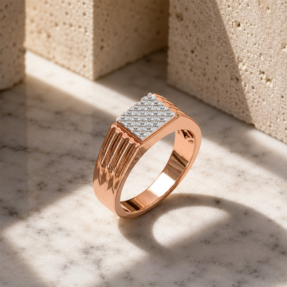Imperial Pave Diamond Men's Ring