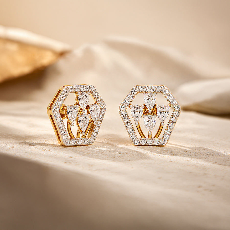Diamond Dewdrop Earrings