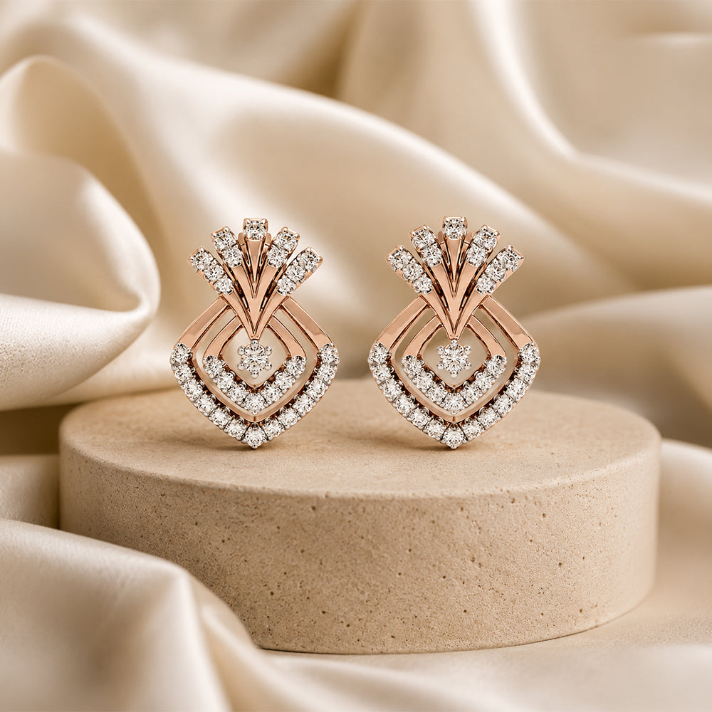 Celestial Veil Diamond Earrings