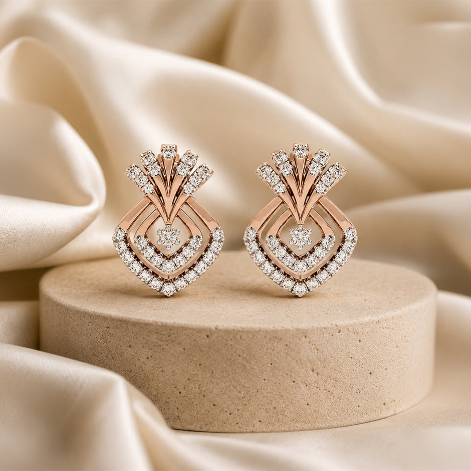 Celestial Veil Diamond Earrings