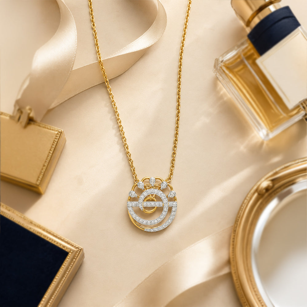 Nebula Swirl Diamond Pendant