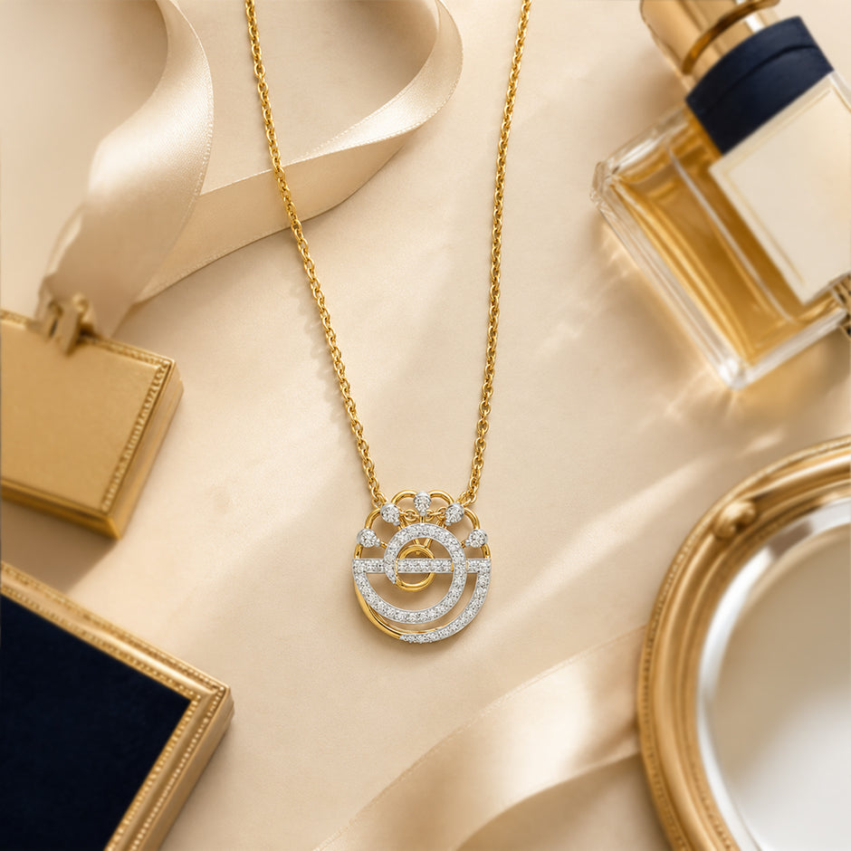 Nebula Swirl Diamond Pendant
