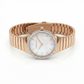 Ethereal Baguette Edition (Mother of Pearls), 34MM Round Case, Quartz Analogue Watch with Metal Strap for Women, 50M Water Resistance
