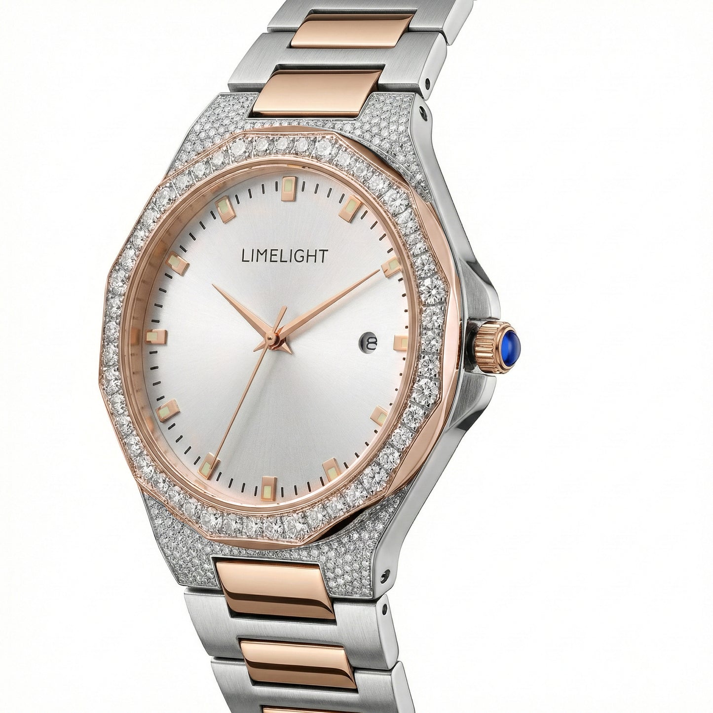 Classic Aveline, 34MM Round Case, Quartz Analogue Watch with Metal Strap for Women, 50M Water Resistance