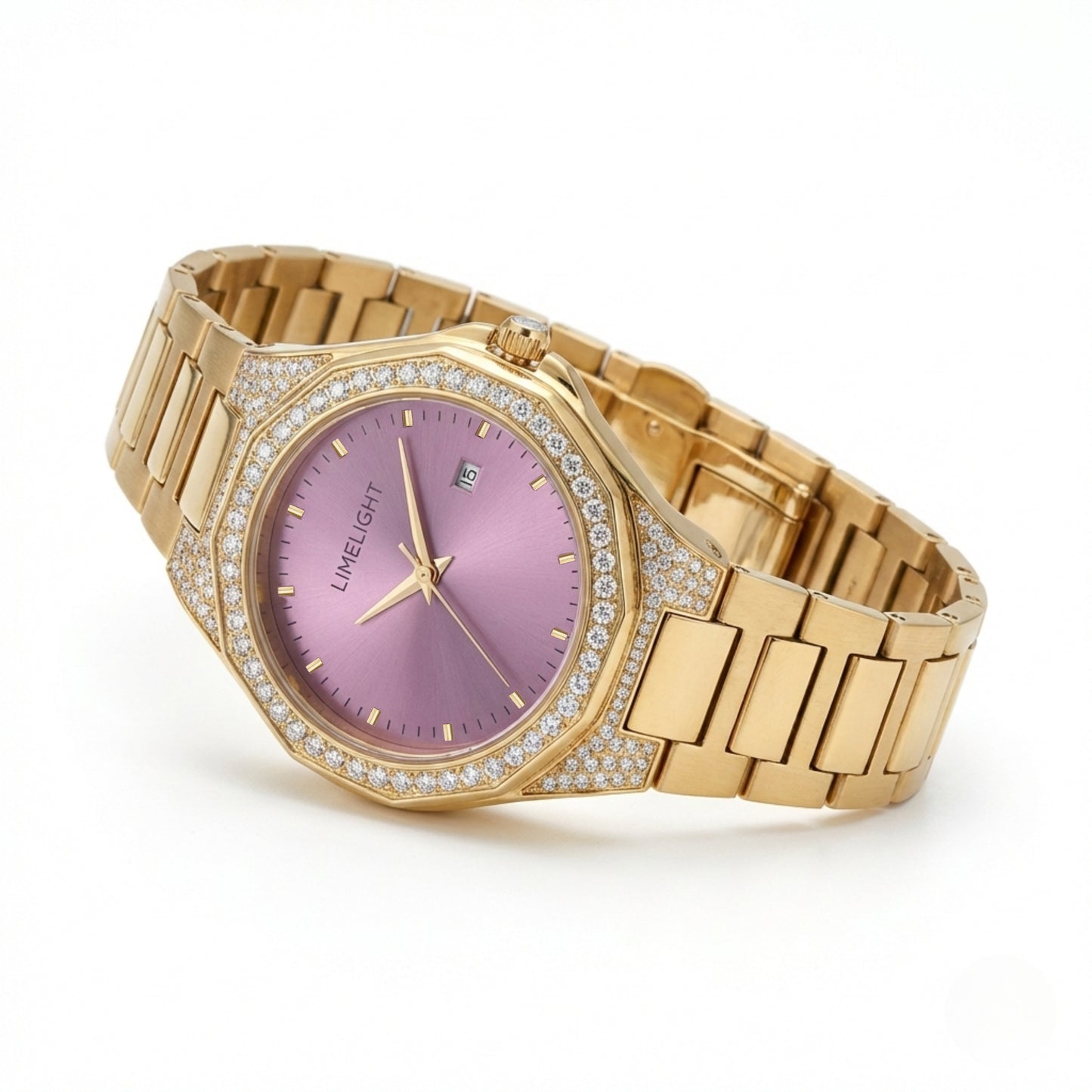 Classic Aveline, 34MM Round Case, Quartz Analogue Watch with Metal Strap for Women, 50M Water Resistance