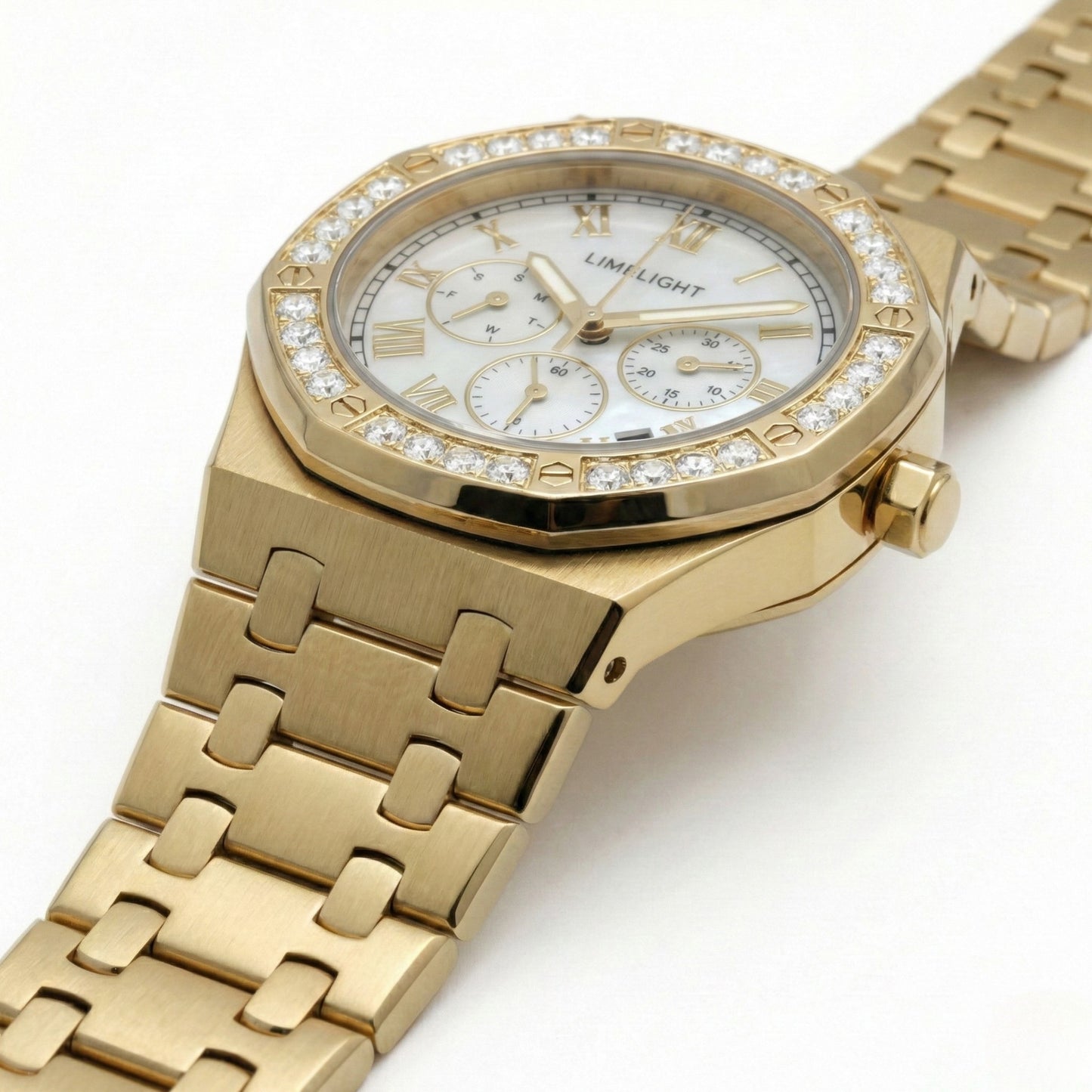 Octavia Royale, 42MM Round Case, Quartz Analogue Watch with Metal Strap for Men, 50 MM Water Resistance